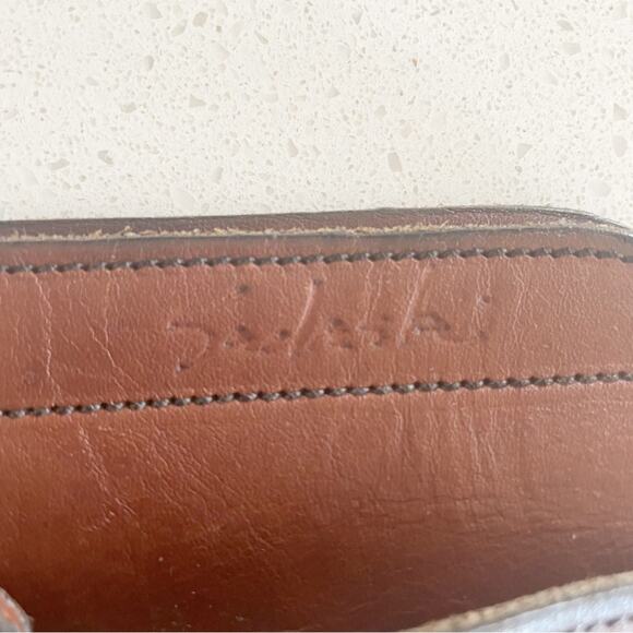 Sadaski or Saclahi Leather Brown Envelope Messenger Purse Crossbody Satchel Bag - Picture 6 of 9